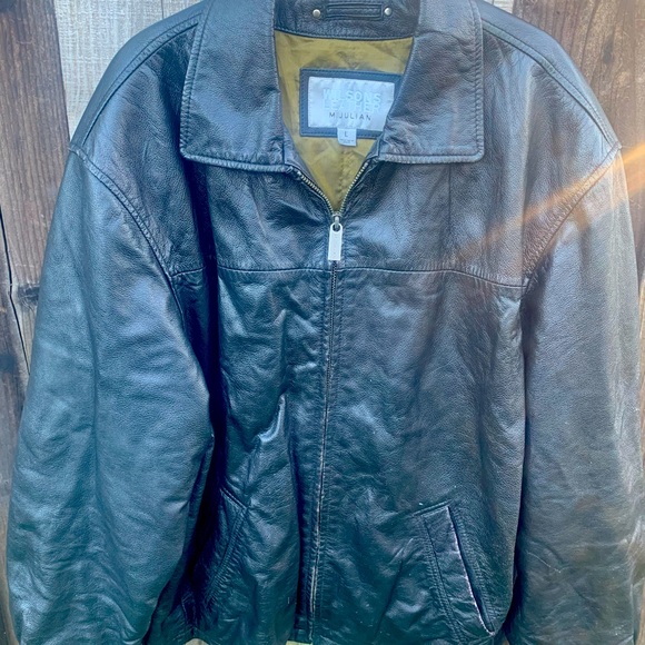 Wilson’s Black Leather Jacket - Picture 2 of 4